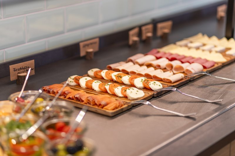 Frühstücksbuffet im Luma Hotel